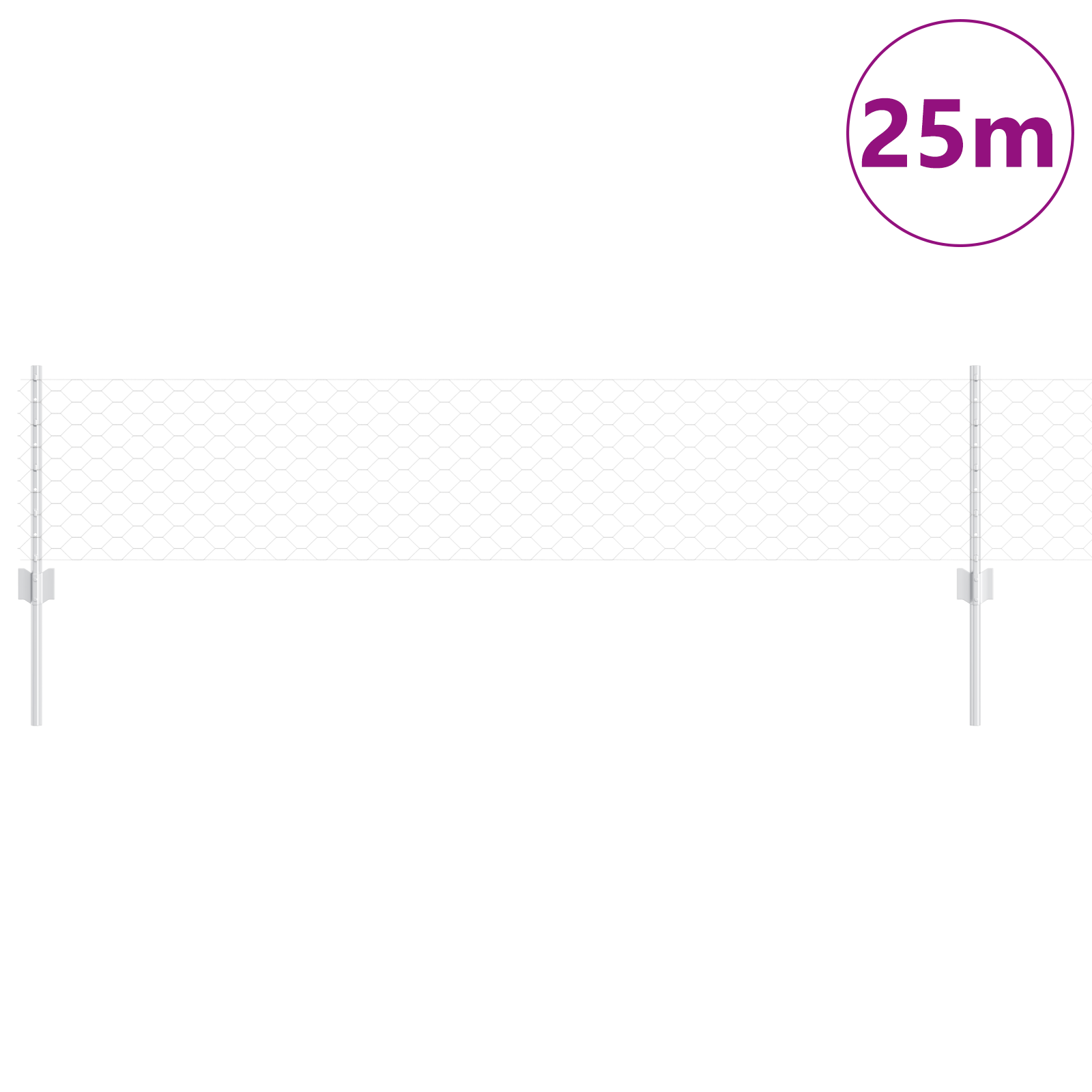 Pali per Recinzioni 11 pz U-Channel 40 cm Acciaio Galvanizzato