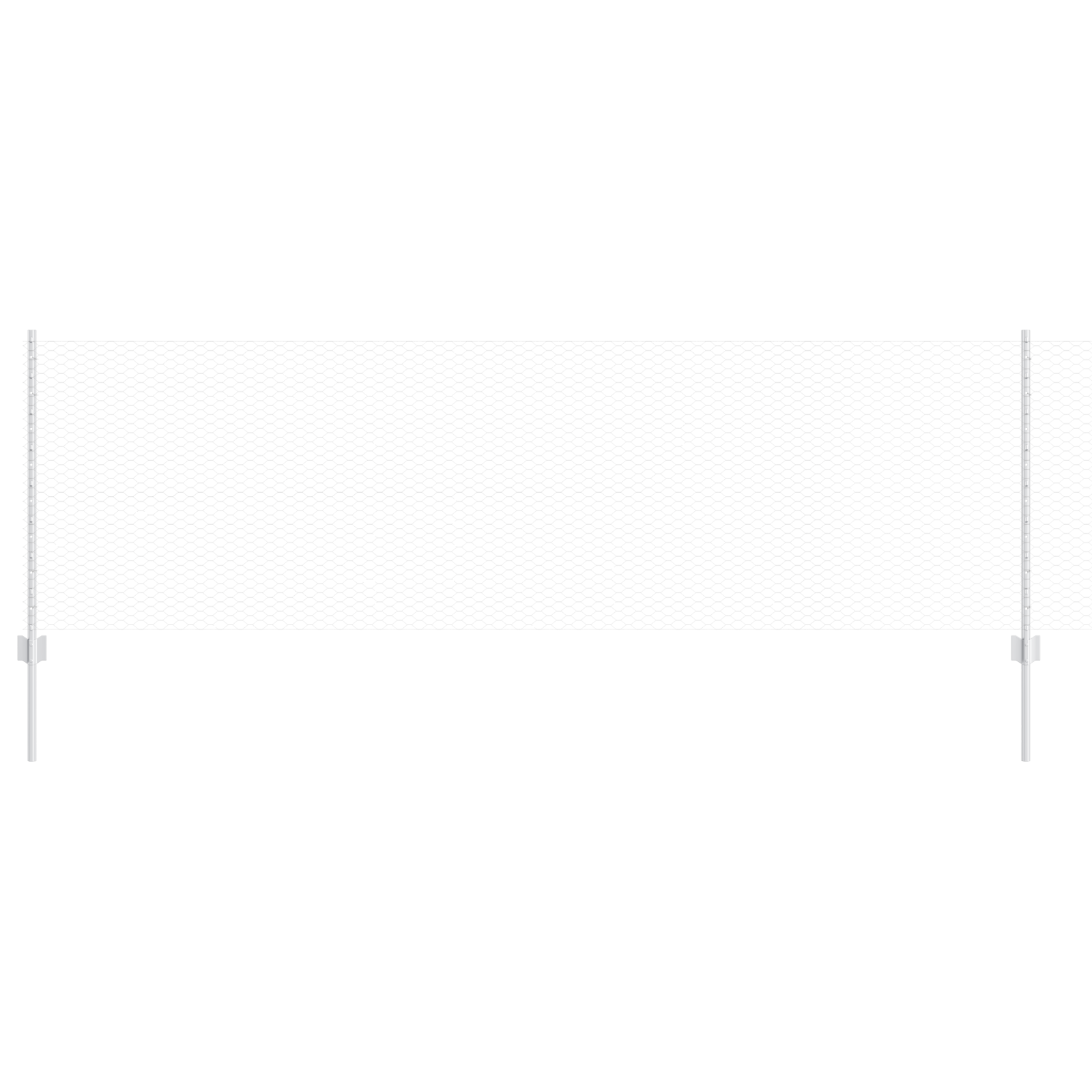 Posti di Recinzione  11 pz U-Channel 80 cm Acciaio Galvanizzato