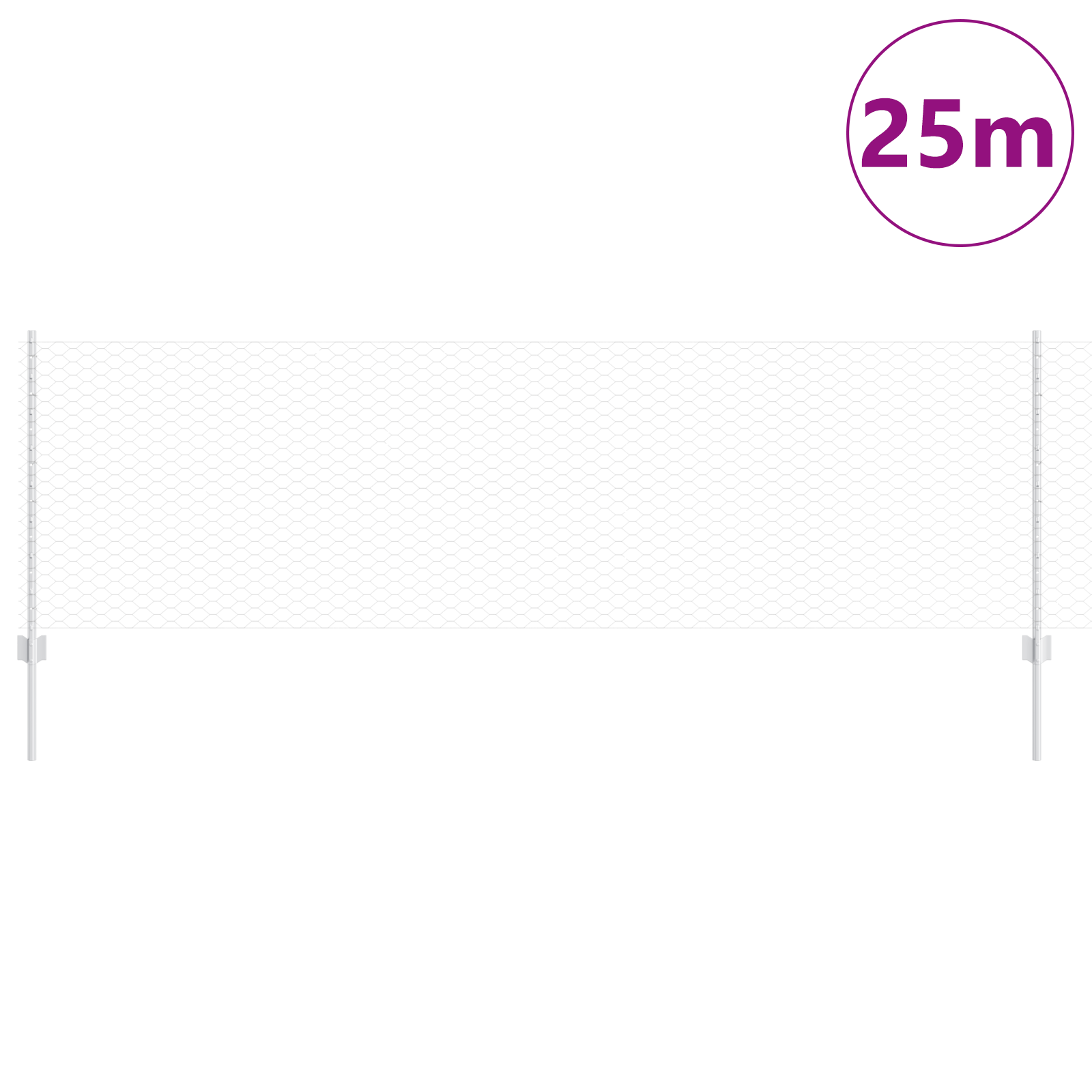 Posti per Recinzione  11 pz U-Channel 80 cm Acciaio Zincato