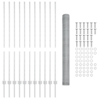 Posti per Recinzione  22 pcs U-Channel 140 cm Acciaio Galvanizzato