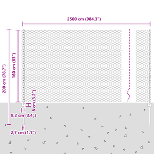 Paletti per recinzione 22 pz U-Channel 160 cm acciaio galvanizzato