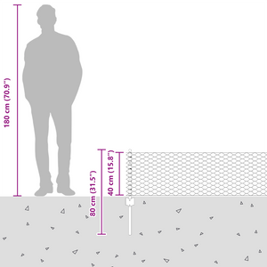 Pali della recinzione  11 pz U-Channel 40 cm Acciaio zincato