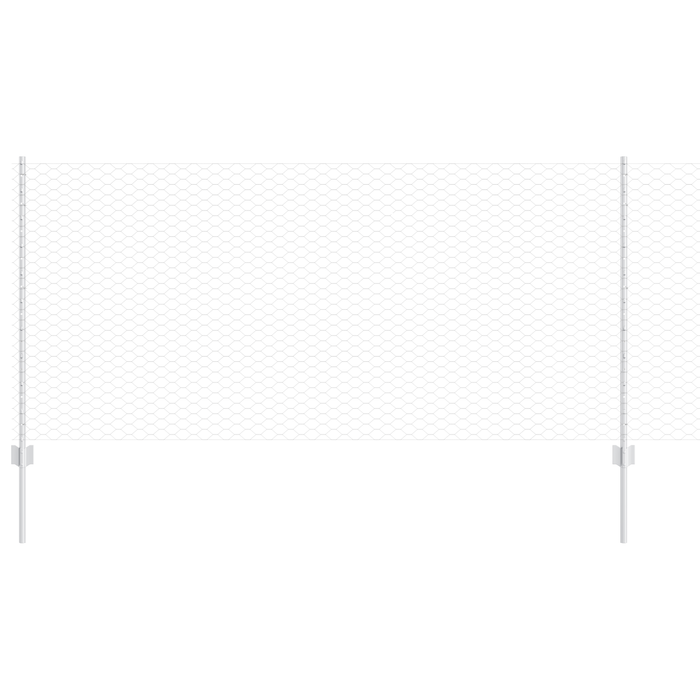 Posti per Recinzione  22 pz U-Channel 120 cm Acciaio Zincato