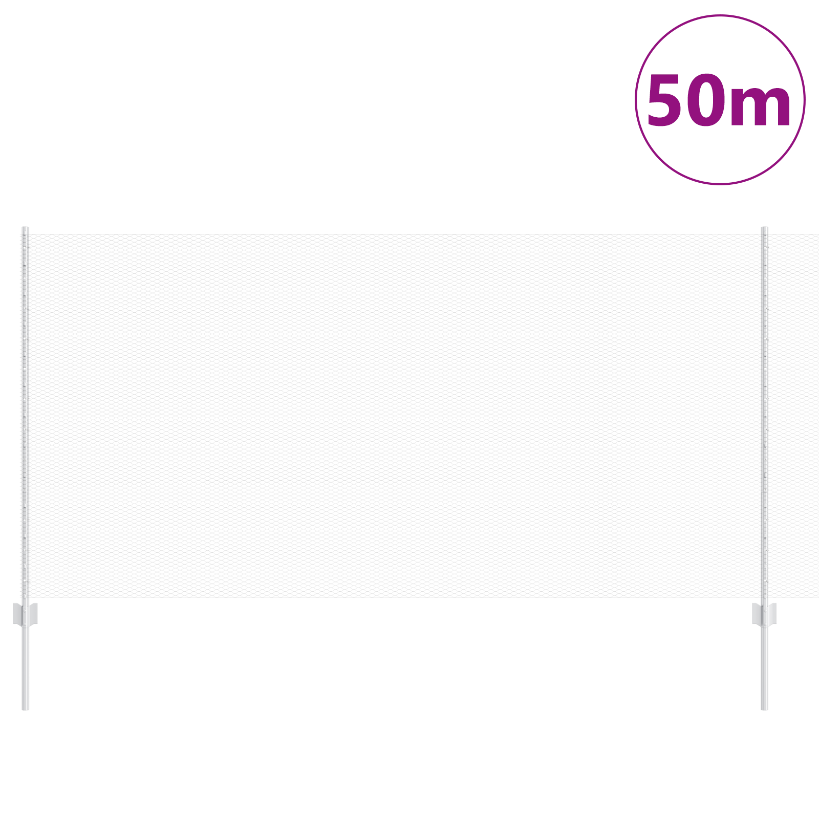 Pali di Recinzione  22 pz U-Channel 120 cm in Acciaio Zincato