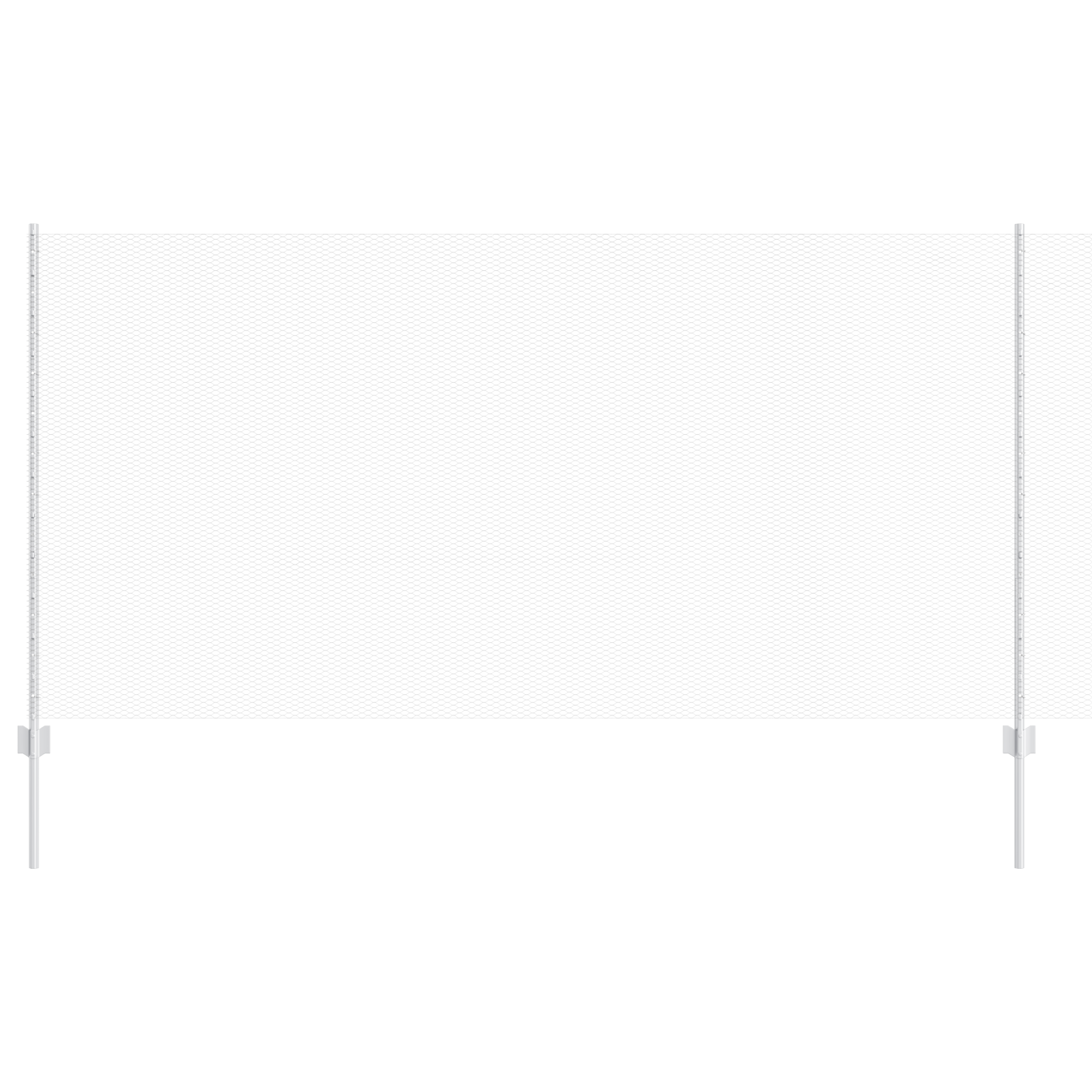 Pali di Recinzione  22 pz U-Channel 120 cm in Acciaio Zincato