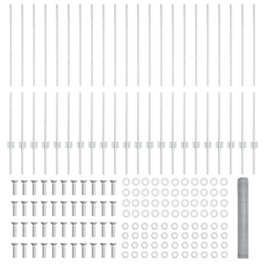 Pali di Recinzione  22 pz U-Channel 120 cm in Acciaio Zincato