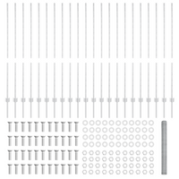 Post per Recinzione  22 pz Canale a U 140 cm Acciaio Galvanizzato