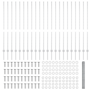 Pali Recinzione  22 pz U-Channel 140 cm Acciaio Galvanizzato