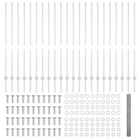 Pali per Recinzione  22 pz Canale a U 140 cm Acciaio Zincato