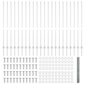 Pali per Recinzione  22 pz Canale a U 140 cm Acciaio Zincato