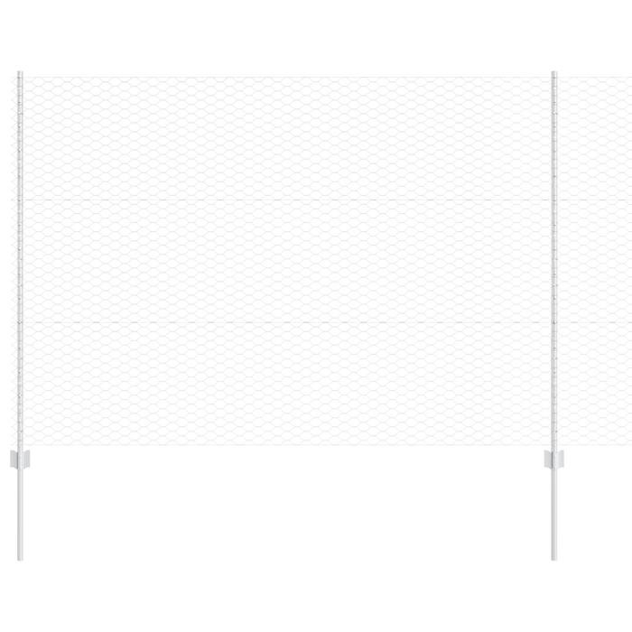 Pali di recinzione  22 pezzi U-Channel 150 cm Acciaio zincato