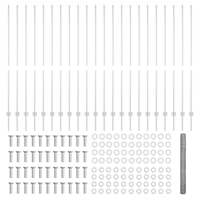 Pali di recinzione  22 pezzi U-Channel 150 cm Acciaio zincato