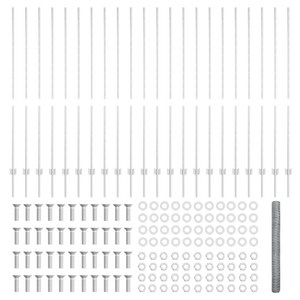Posti per Recinto  22 pz U-Channel 160 cm Acciaio Zincato
