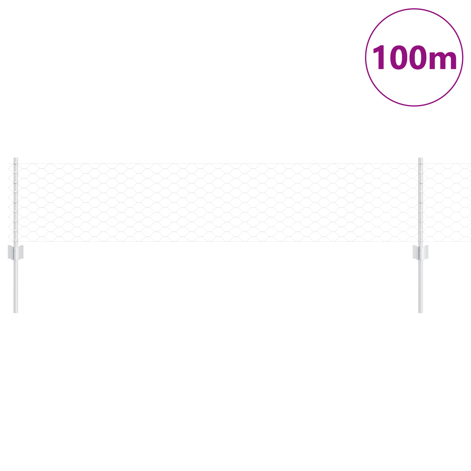 Pali per Recinzione  11 pcs U-Channel 40 cm Acciaio Zincato