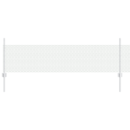 Paletti per Recinzione 11 pz U-Channel 60 cm Acciaio Zincato