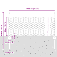 Pali di Recinzione  11 pz U-Channel 60 cm Acciaio Zincato