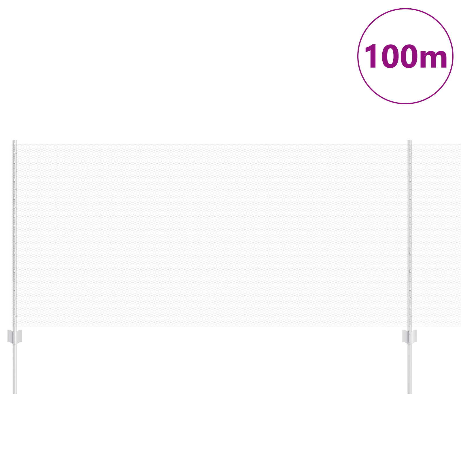 Pali Recinzione  22 pz U-Channel 100 cm Acciaio Zincato