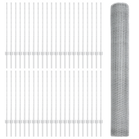 Pali Recinzione  22 pz U-Channel 100 cm Acciaio Zincato