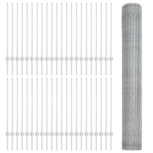 Pali Recinzione  22 pz U-Channel 100 cm Acciaio Zincato