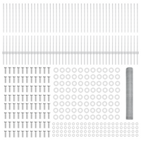 Pali Recinzione  22 pz U-Channel 100 cm Acciaio Zincato