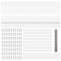 Posti per recinzione  22 pz U-Channel 100 cm Acciaio Zincato
