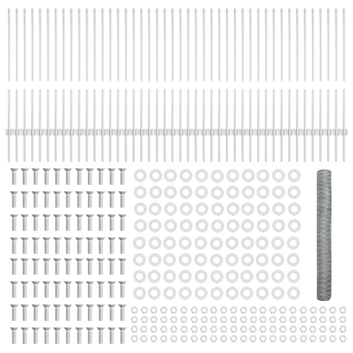 Posti per recinzione  22 pz U-Channel 100 cm Acciaio galvanizzato