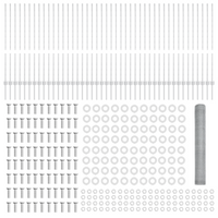 Pali di Recinzione 22 pcs U-Channel 120 cm Acciaio Zincato