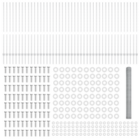 Posti per recinzioni 22 pz U-Channel 140 cm Acciaio Galvanizzato