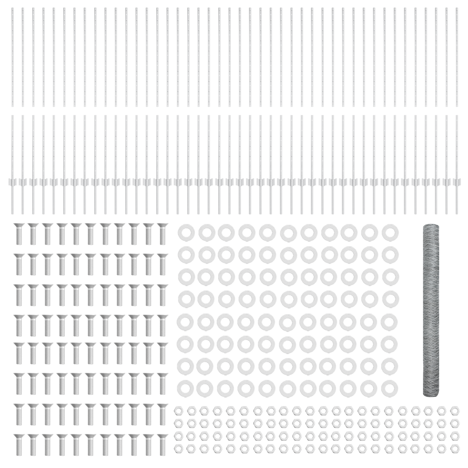 Pali di Recinzione  22 pcs U-Channel 140 cm Acciaio Zincato