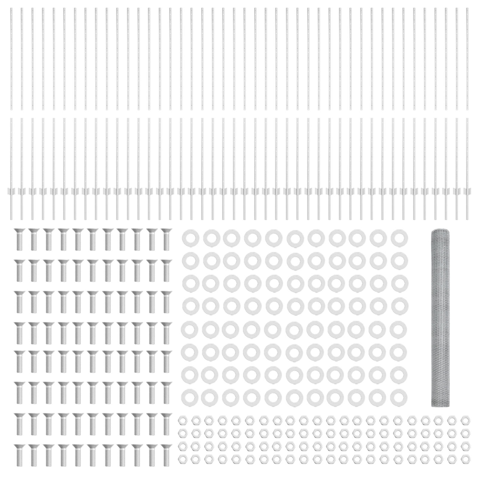 Pali di Recinzione  22 pz U-Channel 150 cm Acciaio Zincato