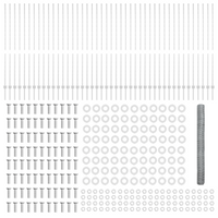 Pali per Recinzione  22 pz U-Channel 160 cm Acciaio Zincato