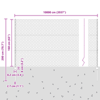 Pali di Recinzione  22 pz U-Channel 160 cm Acciaio Galvanizzato