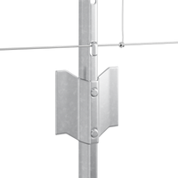 Pali di Recinzione  11 pcs U-Channel 80 cm in Acciaio Galvanizzato