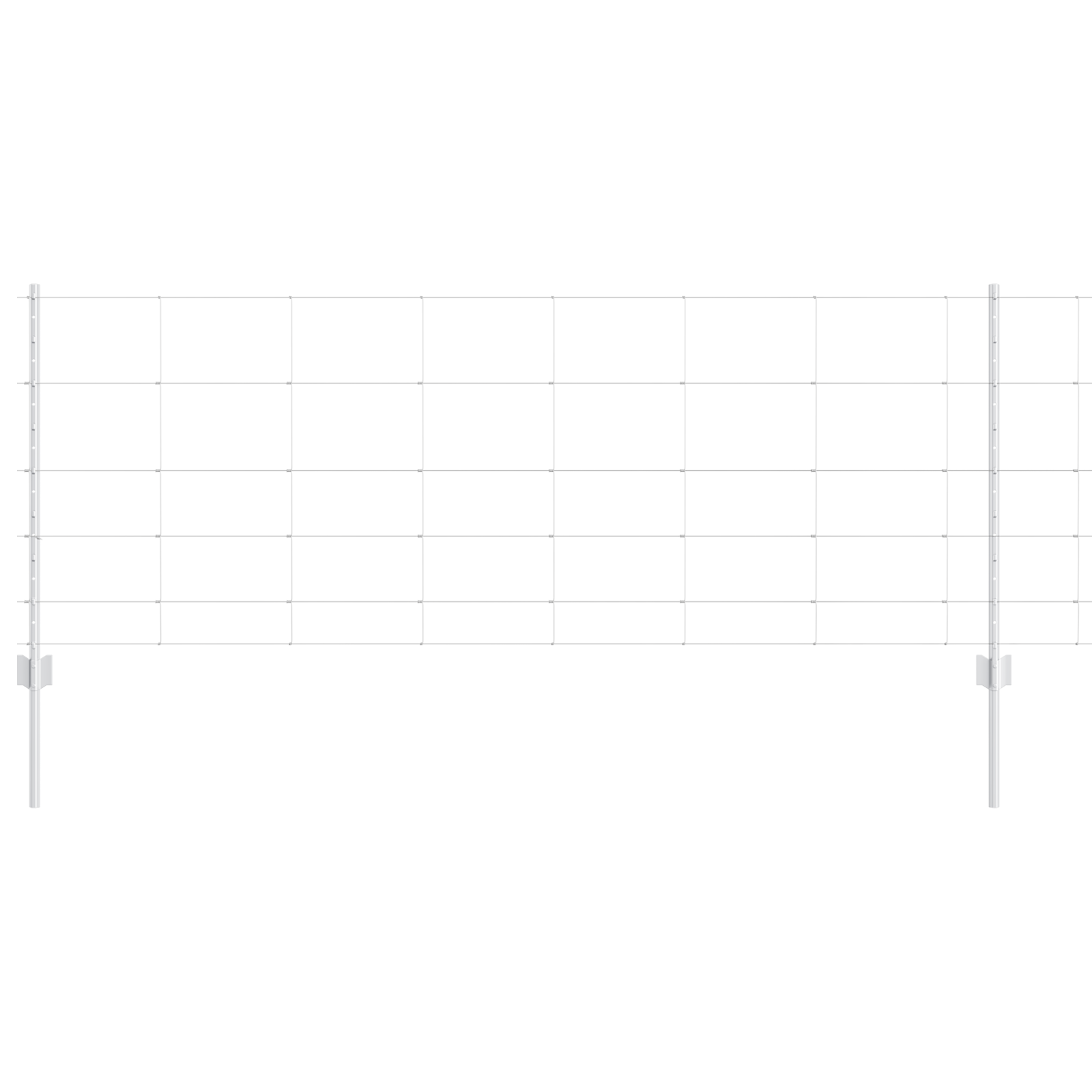 Pali di Recinzione  11 pcs U-Channel 80 cm in Acciaio Galvanizzato