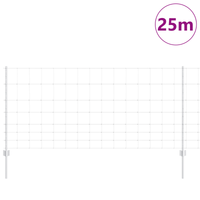 Pali per Recinzione  22 pcs U-Channel 100 cm Acciaio Galvanizzato