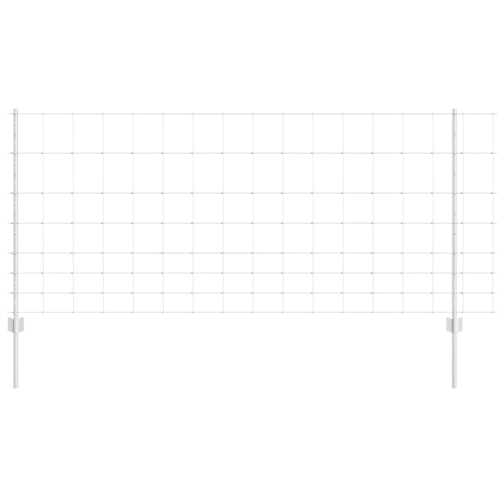 Pali per Recinzione  22 pcs U-Channel 100 cm Acciaio Galvanizzato