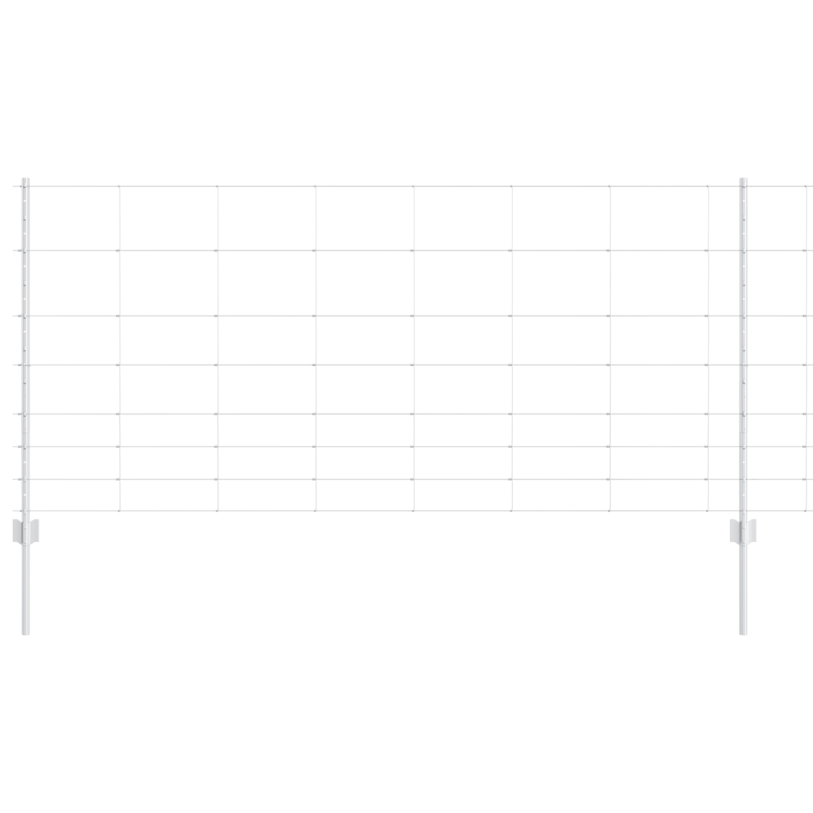 Pali di recinzione  22 pcs U-Channel 100 cm Acciaio Galvanizzato