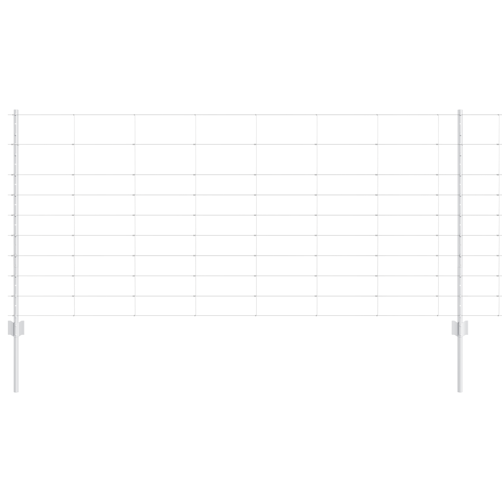 Poste per Recinzione 22 pcs U-Channel 100 cm Acciaio Galvanizzato