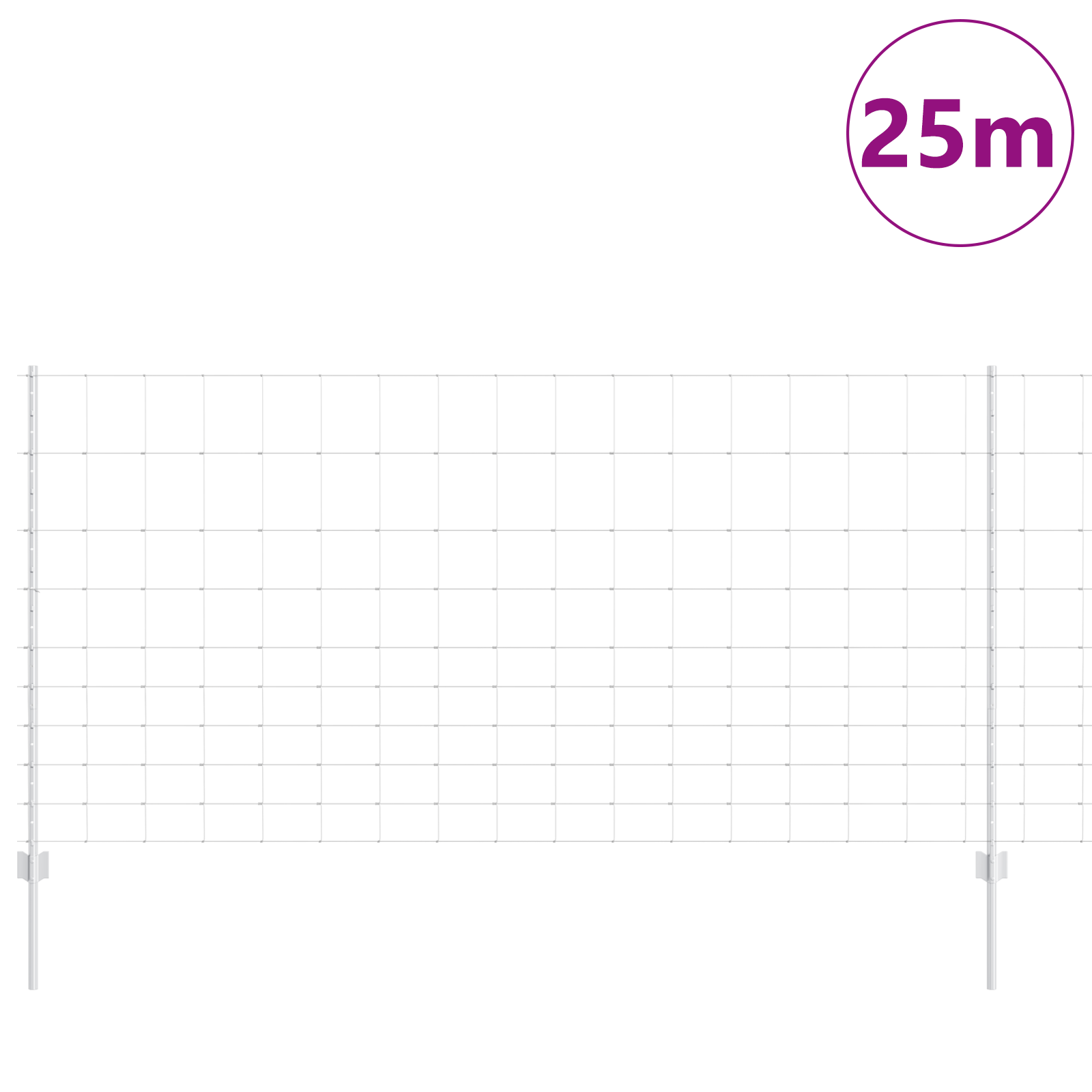 Pali di Recinzione  22 pz U-Channel 120 cm Acciaio Zincato