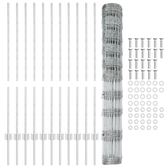 Pali di Recinzione  22 pz U-Channel 120 cm Acciaio Zincato