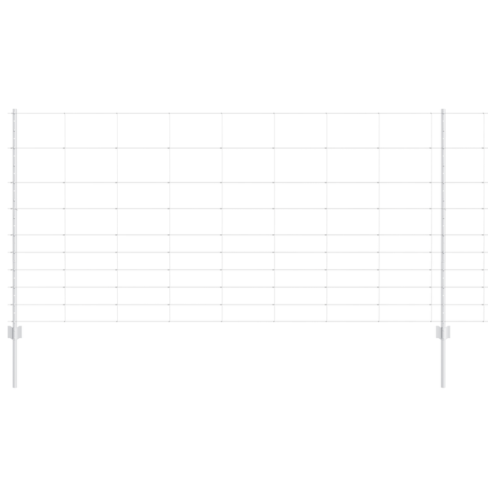Poste Recinzione 22 pz Canale U 120 cm Acciaio Zincato