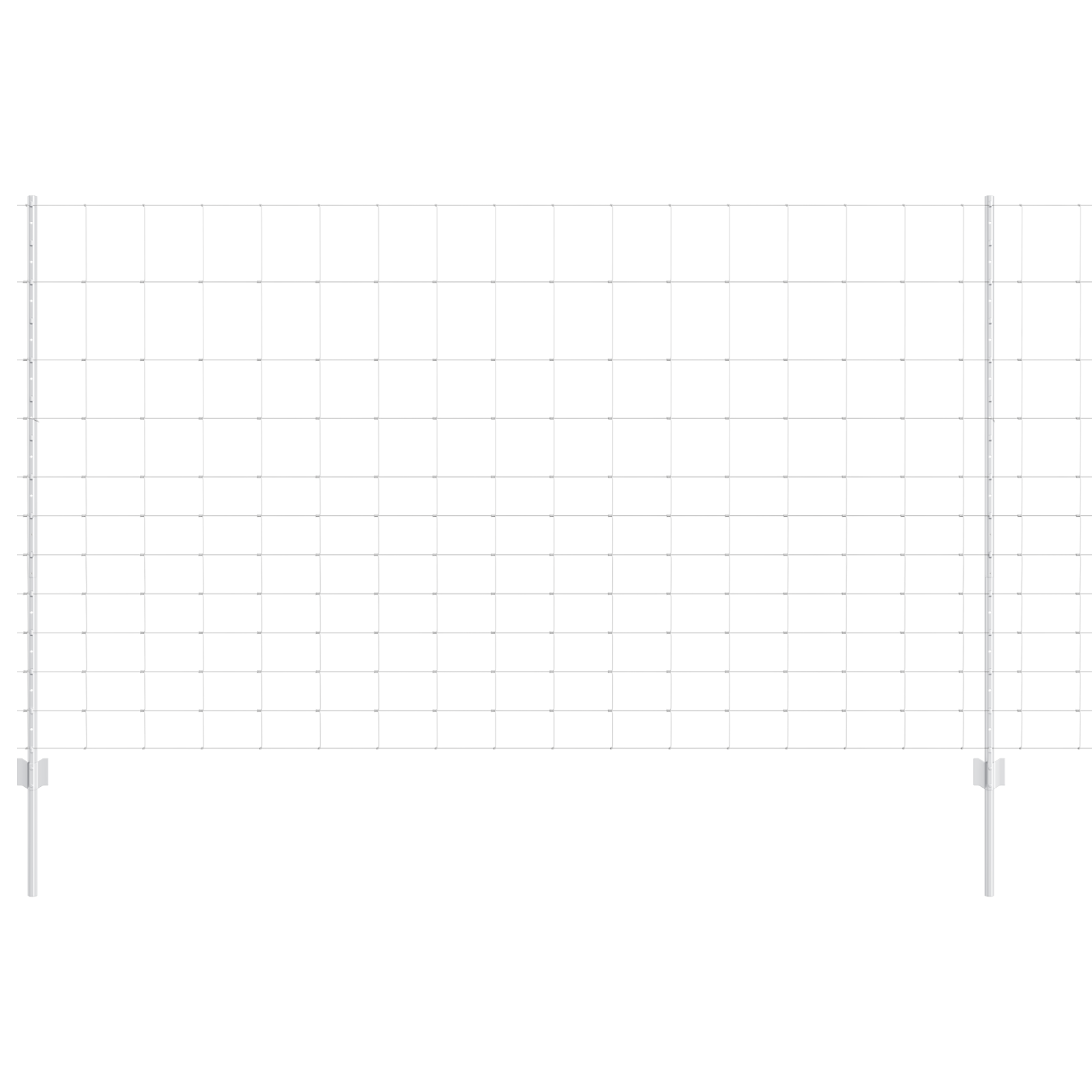 Pali per Recinzione  22 pz U-Channel 140 cm Acciaio Galvanizzato
