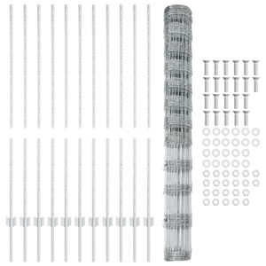 Pali per Recinzione  22 pz U-Channel 140 cm Acciaio Galvanizzato