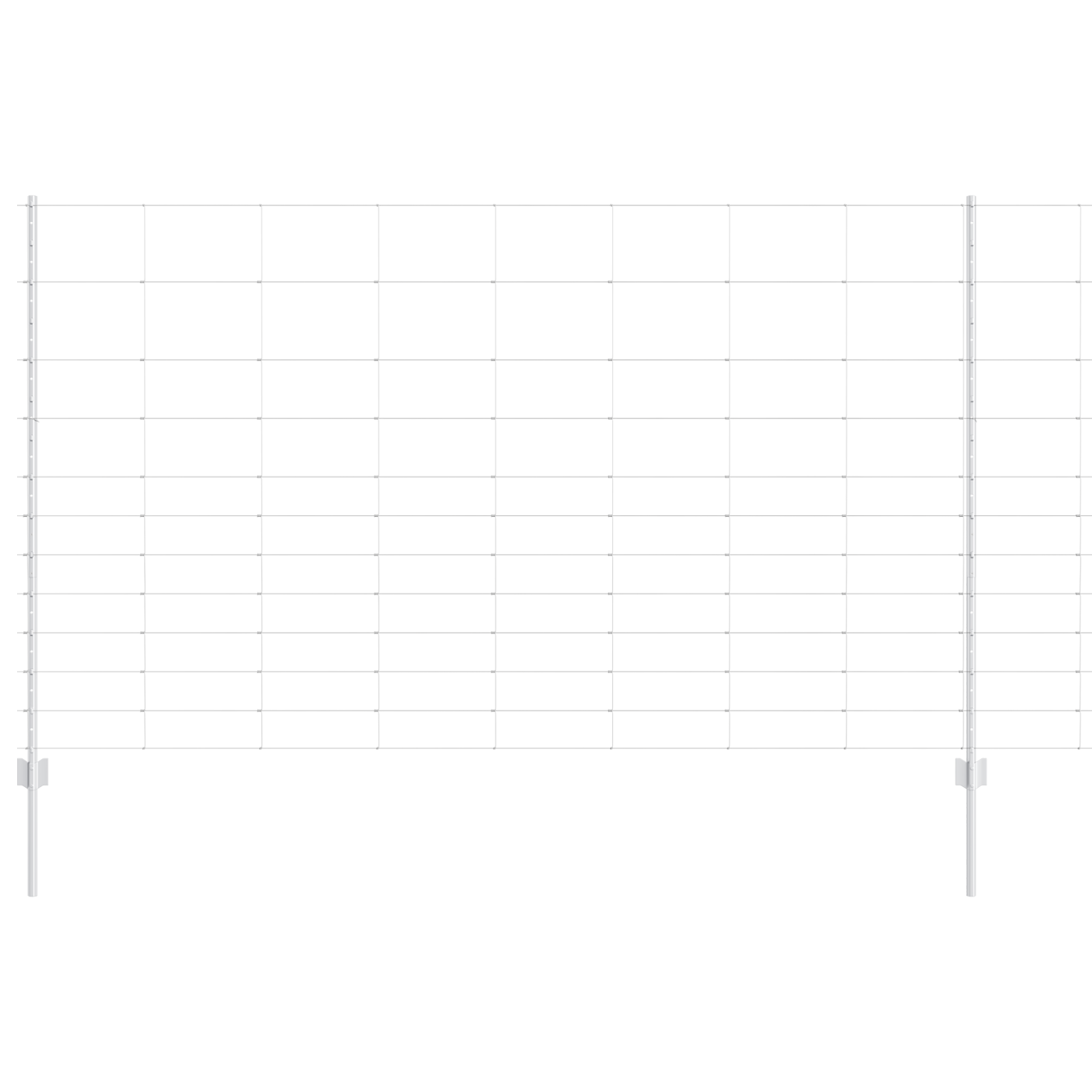 Pali per Recinzione  22 pz U-Channel 140 cm Acciaio Zincato