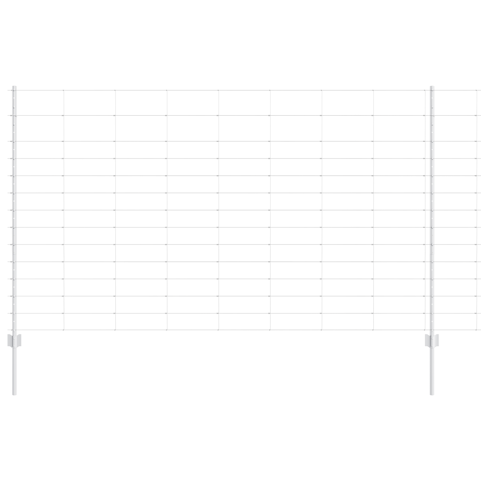 Post per Recinzione  22 pcs U-Channel 140 cm Acciaio Zincato