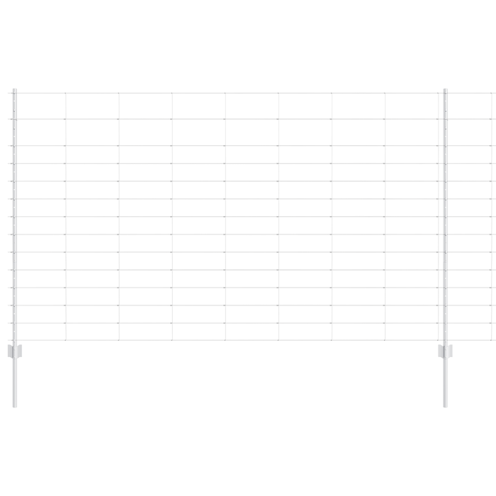 Post per Recinzione  22 pcs U-Channel 140 cm Acciaio Zincato