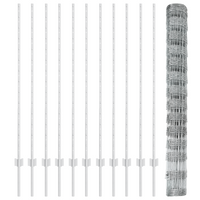 Post per Recinzione  22 pcs U-Channel 140 cm Acciaio Zincato