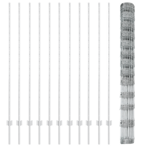 Pali di Recinzione  22 pcs U-Channel 150 cm Acciaio Galvanizzato