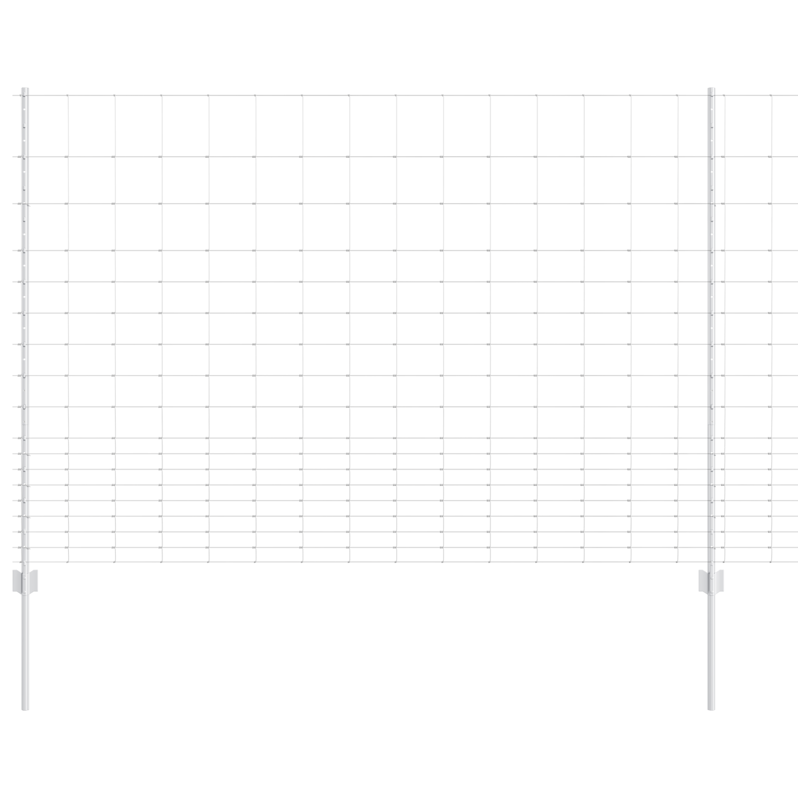 Posti per Recinzione  22 pz U-Channel 150 cm Acciaio Zincato