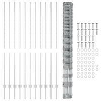 Posti per Recinzione  22 pz U-Channel 150 cm Acciaio Galvanizzato